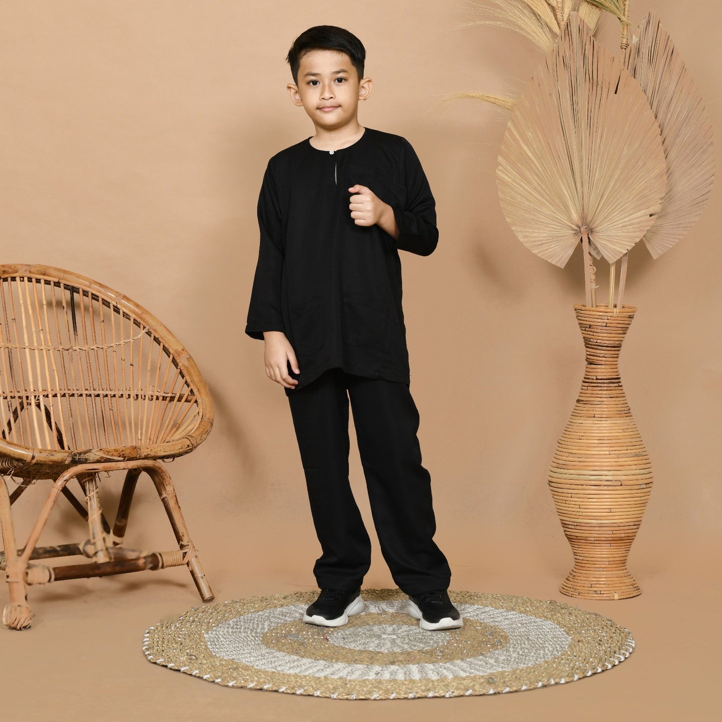 Wan Kurung Set Junior (Black)
