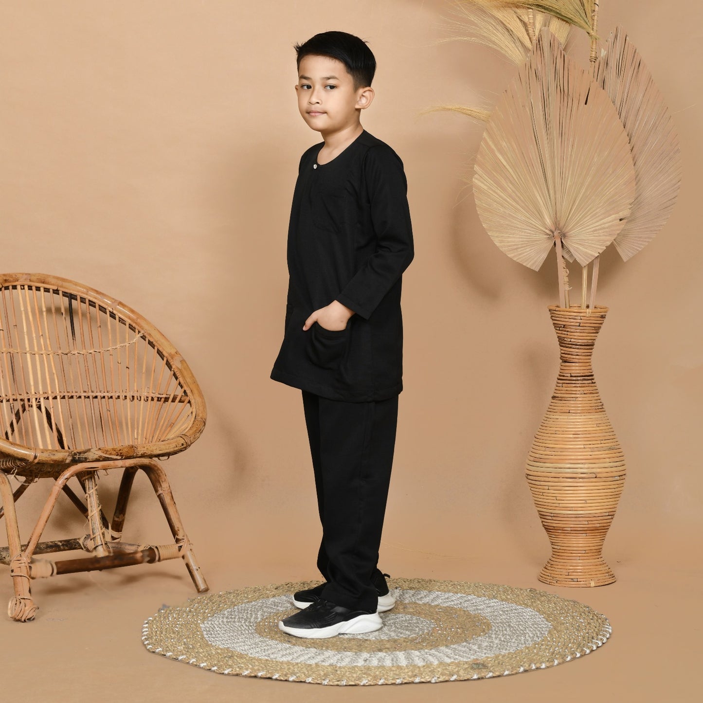 Wan Kurung Set Junior (Black)