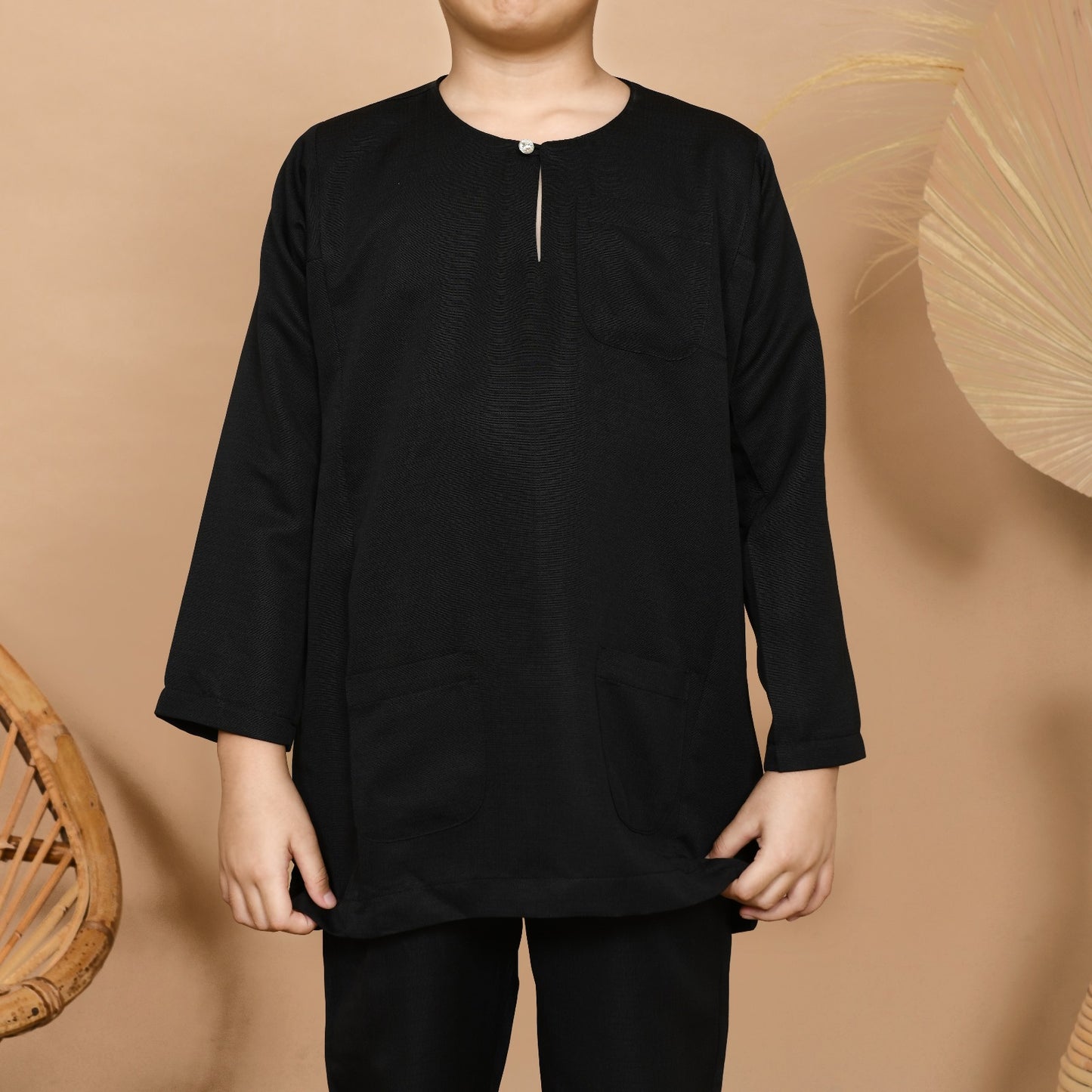 Wan Kurung Set Junior (Black)