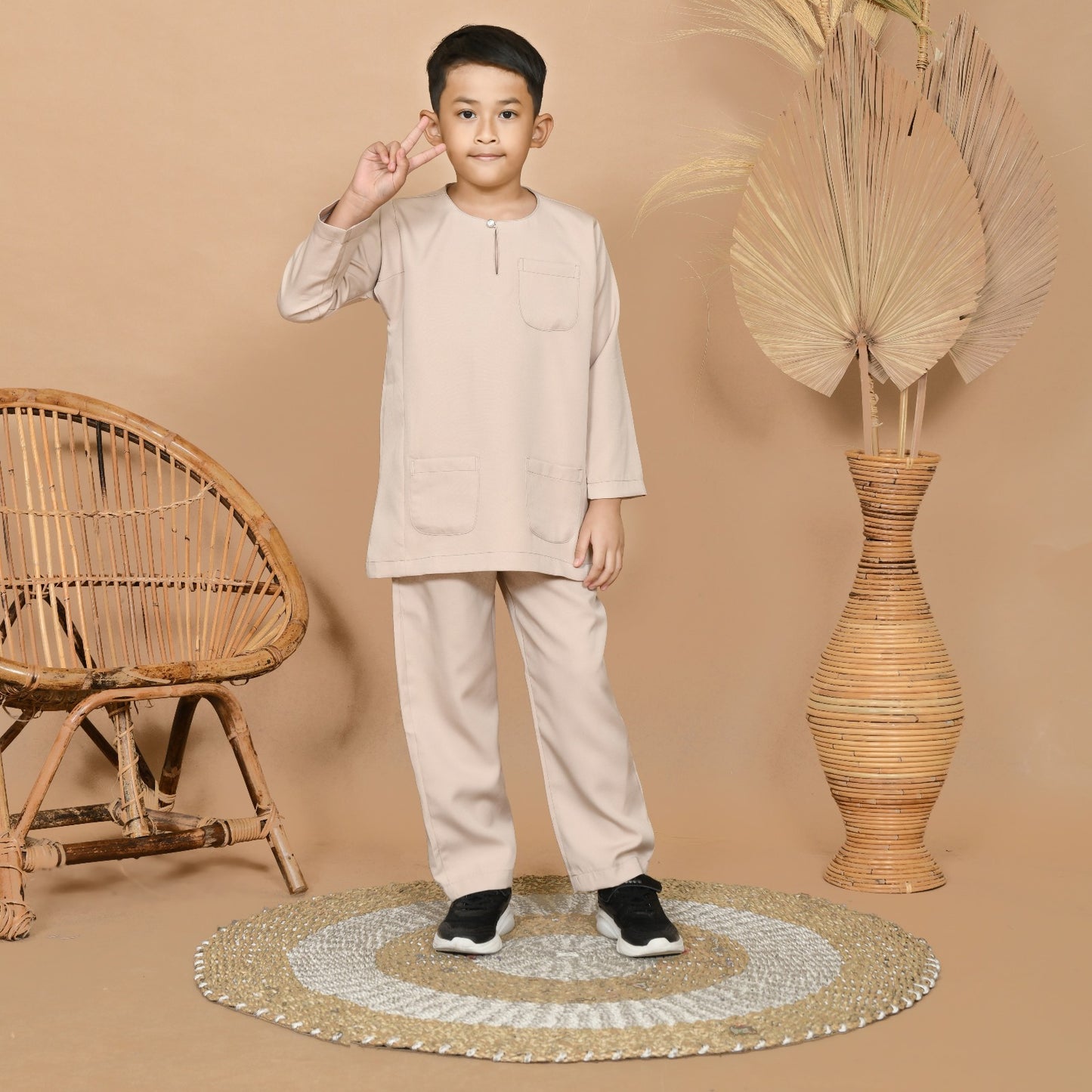 Wan Kurung Set Junior (Cream)
