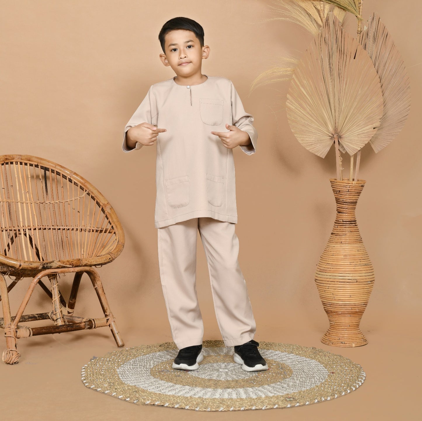 Wan Kurung Set Junior (Cream)
