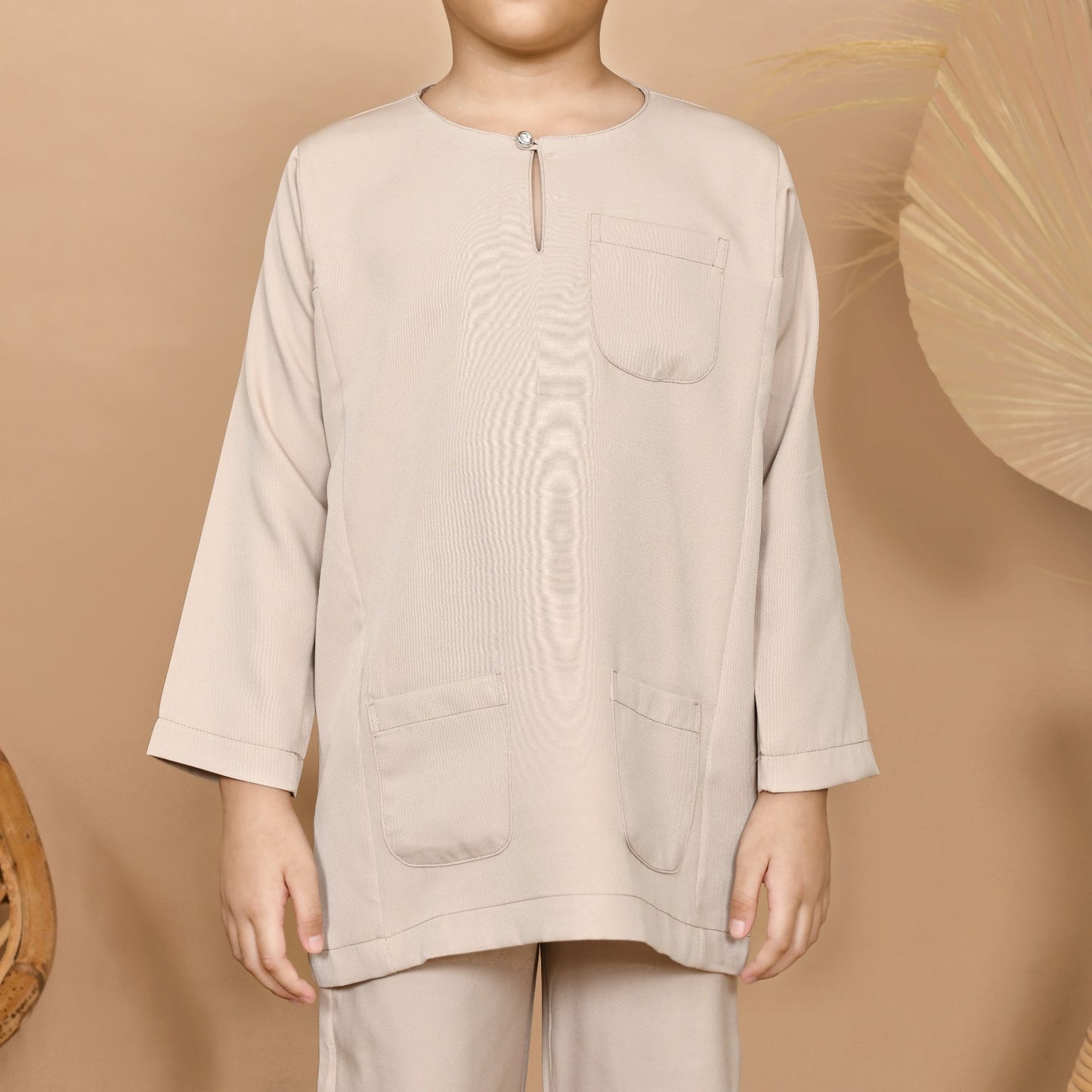 Wan Kurung Set Junior (Cream)