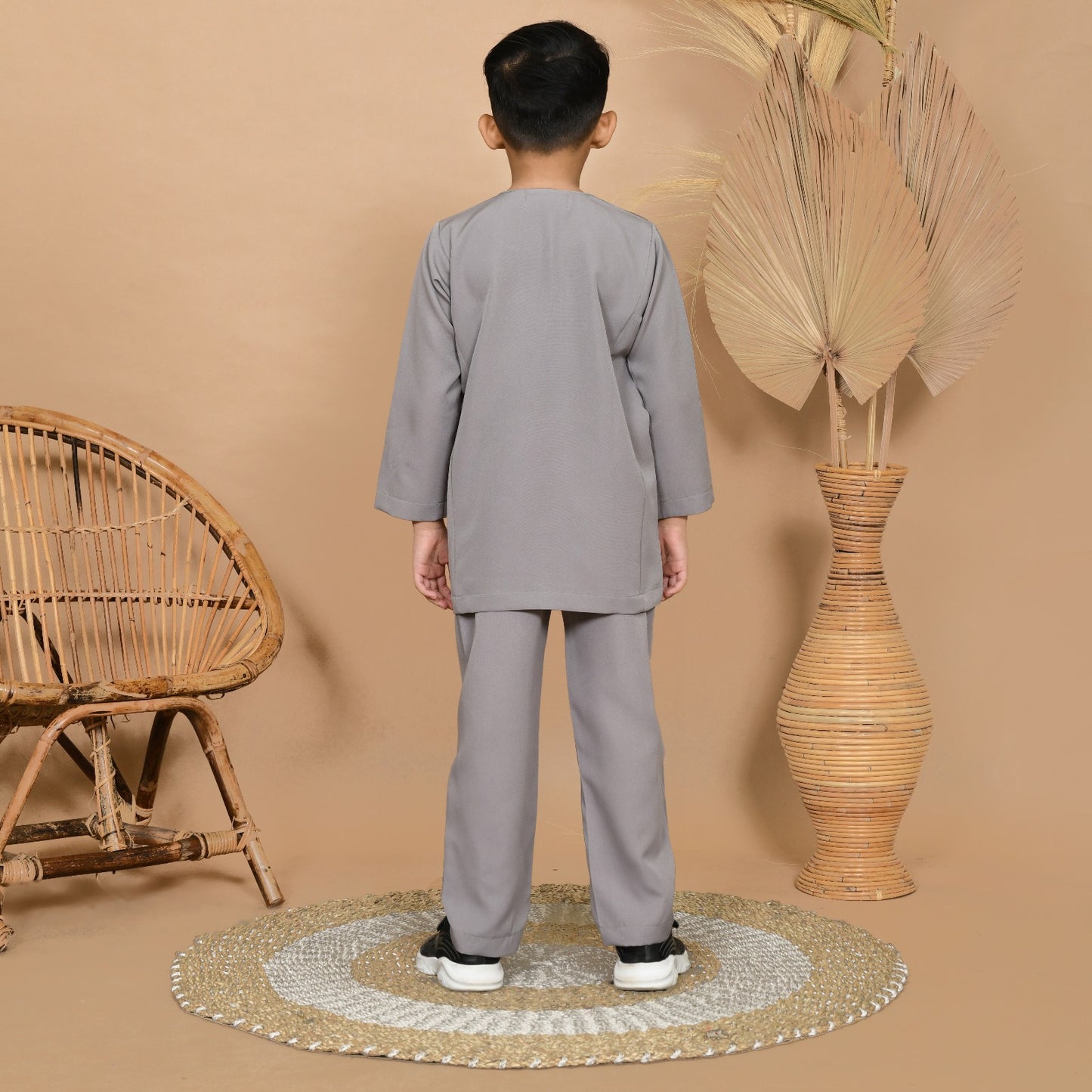 Wan Kurung Set Junior (Gray)