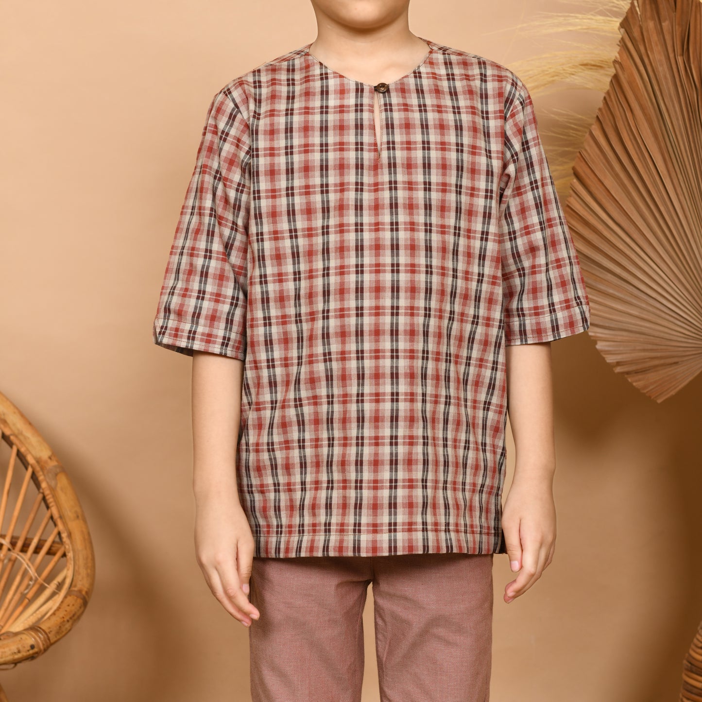 Budi Kurung Set Junior (Red)