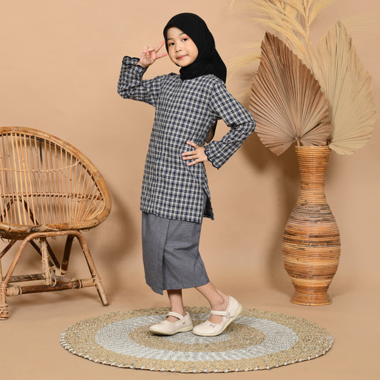 Kasih Baju Kurung Junior (Blue)