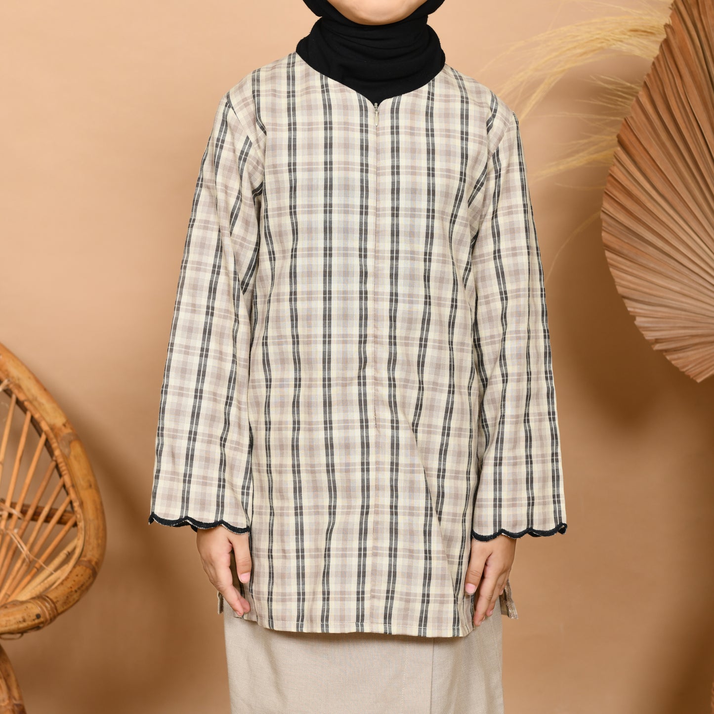 Kasih Baju Kurung Junior (Khaki)