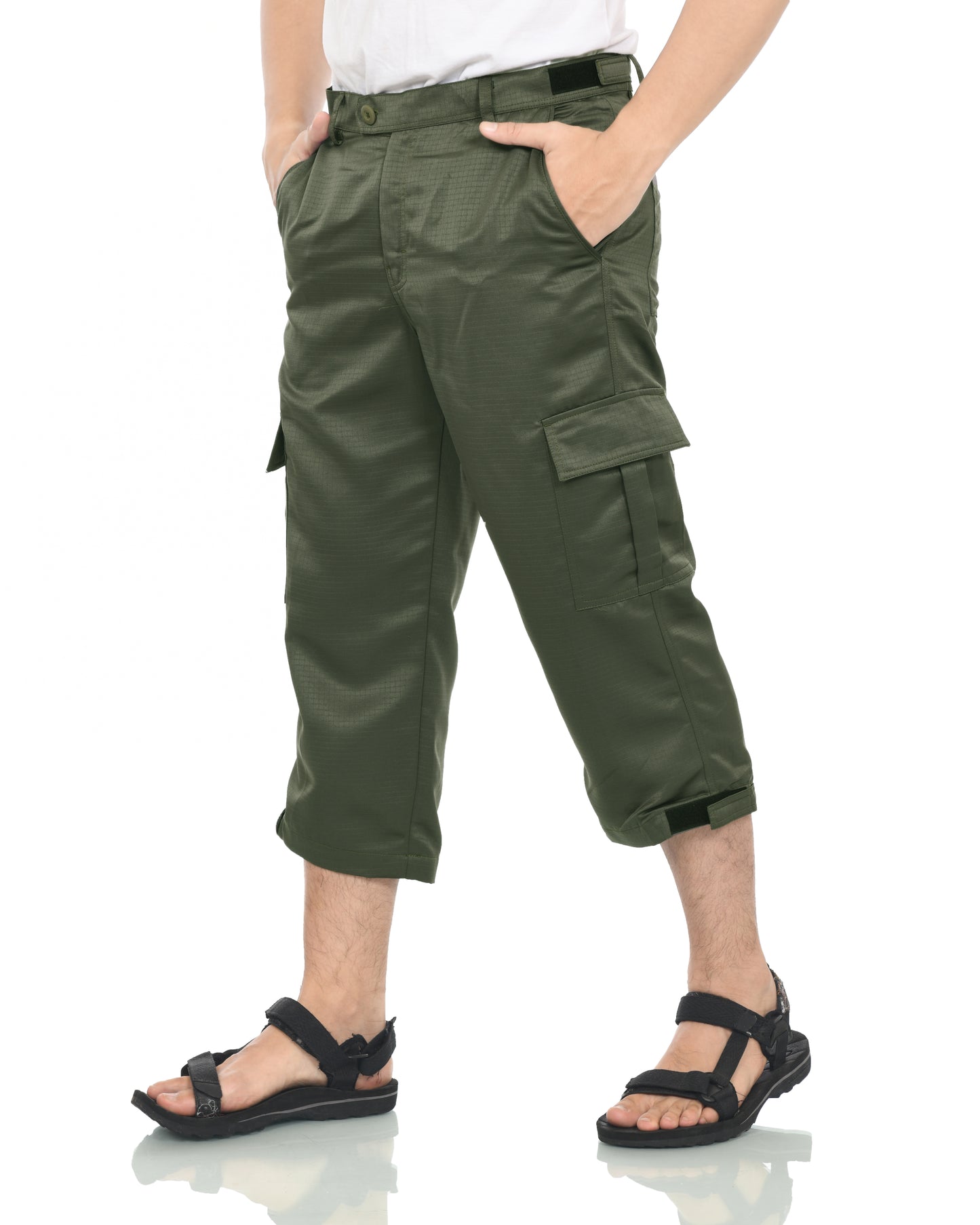 3/4 Cargo Pants (Green)