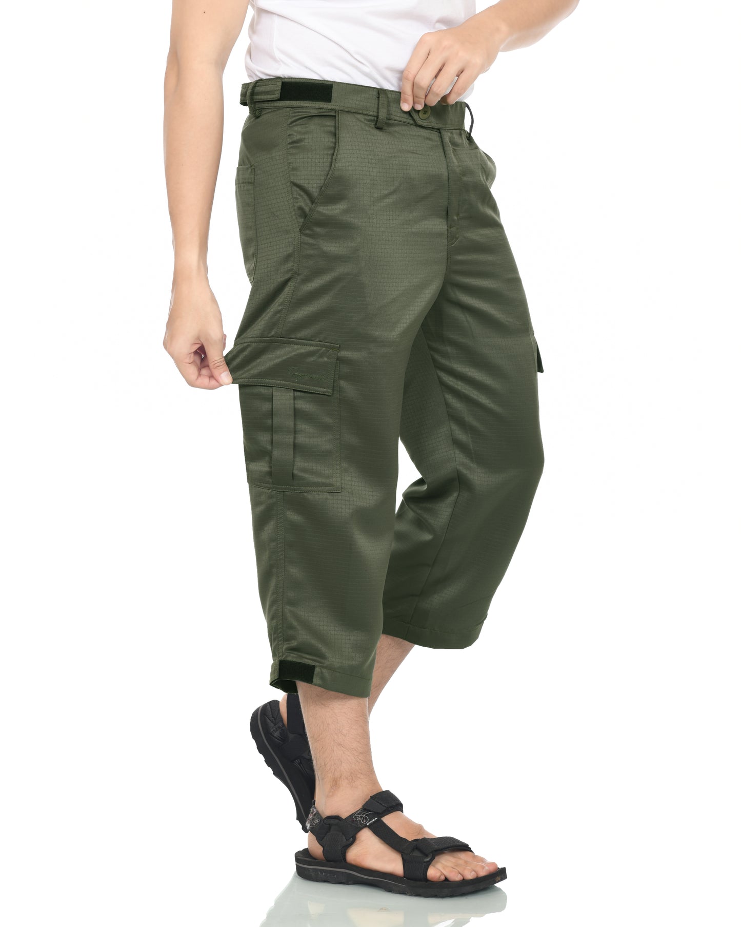 3/4 Cargo Pants (Green)