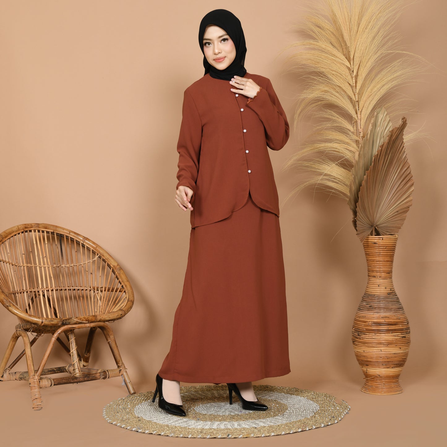 Dara Baju Kurung (Orange)