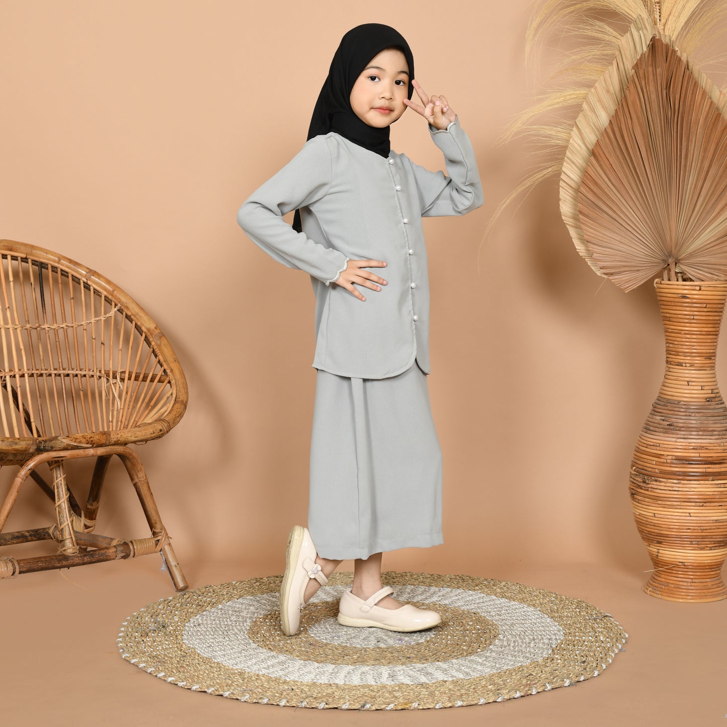 Dara Baju Kurung Junior (Sage)
