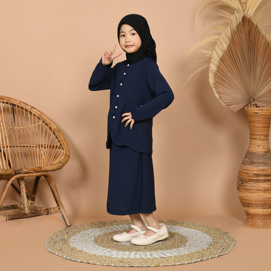 Dara Baju Kurung Junior (Navy)