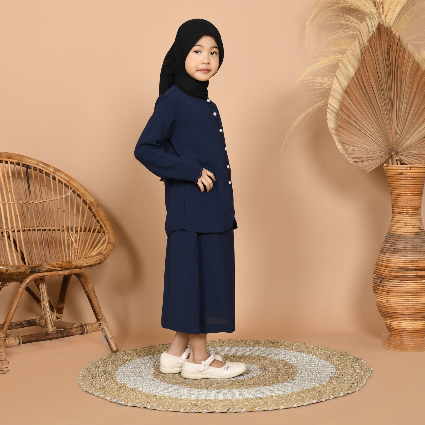 Dara Baju Kurung Junior (Navy)
