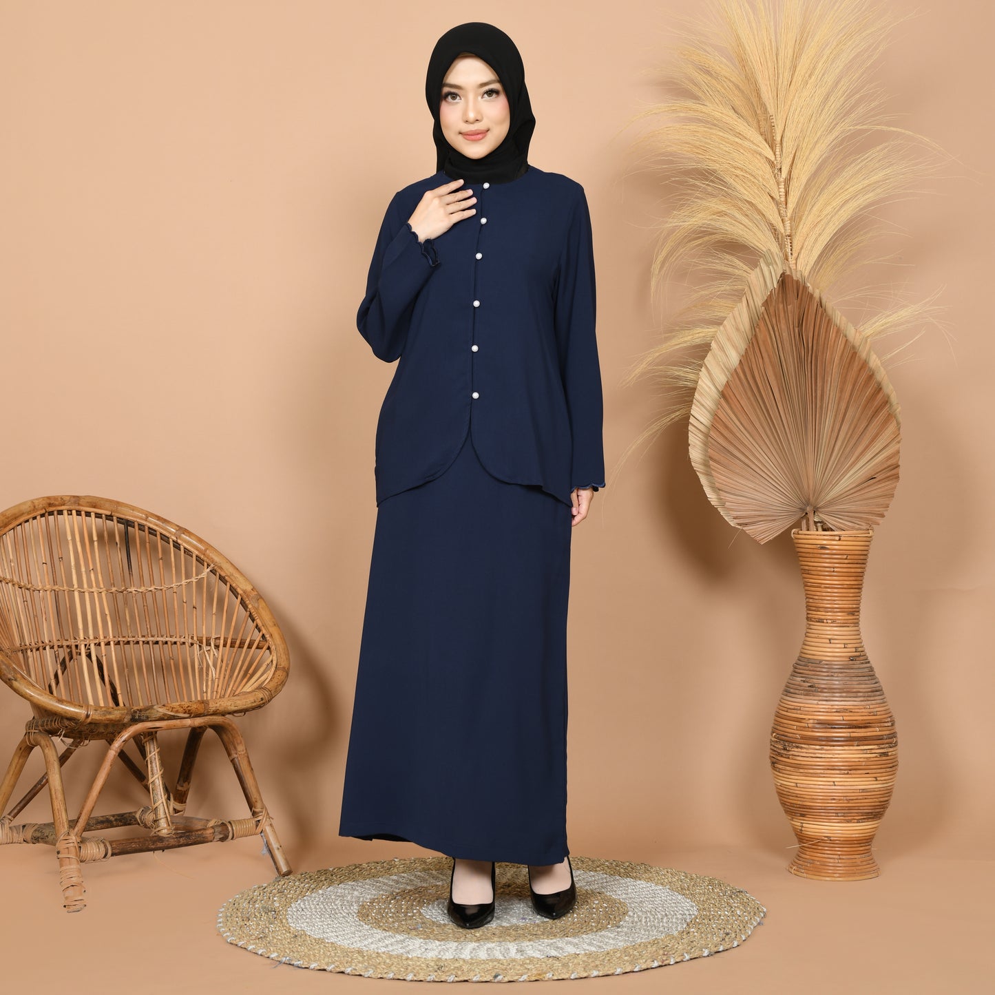 Dara Baju Kurung (Navy)