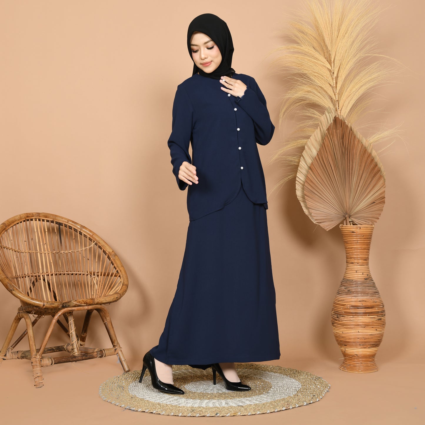 Dara Baju Kurung (Navy)