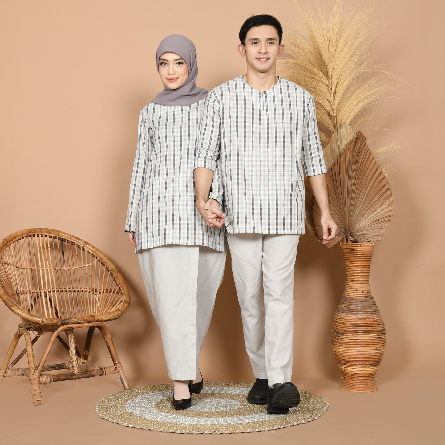 Budi Kurung Set (Grey)