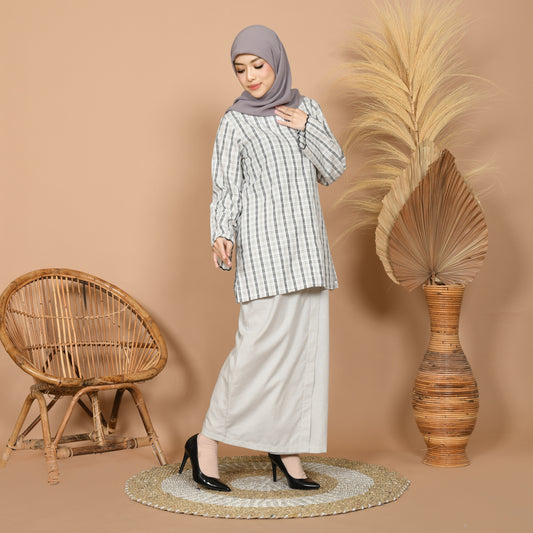 Kasih Baju Kurung (Grey)