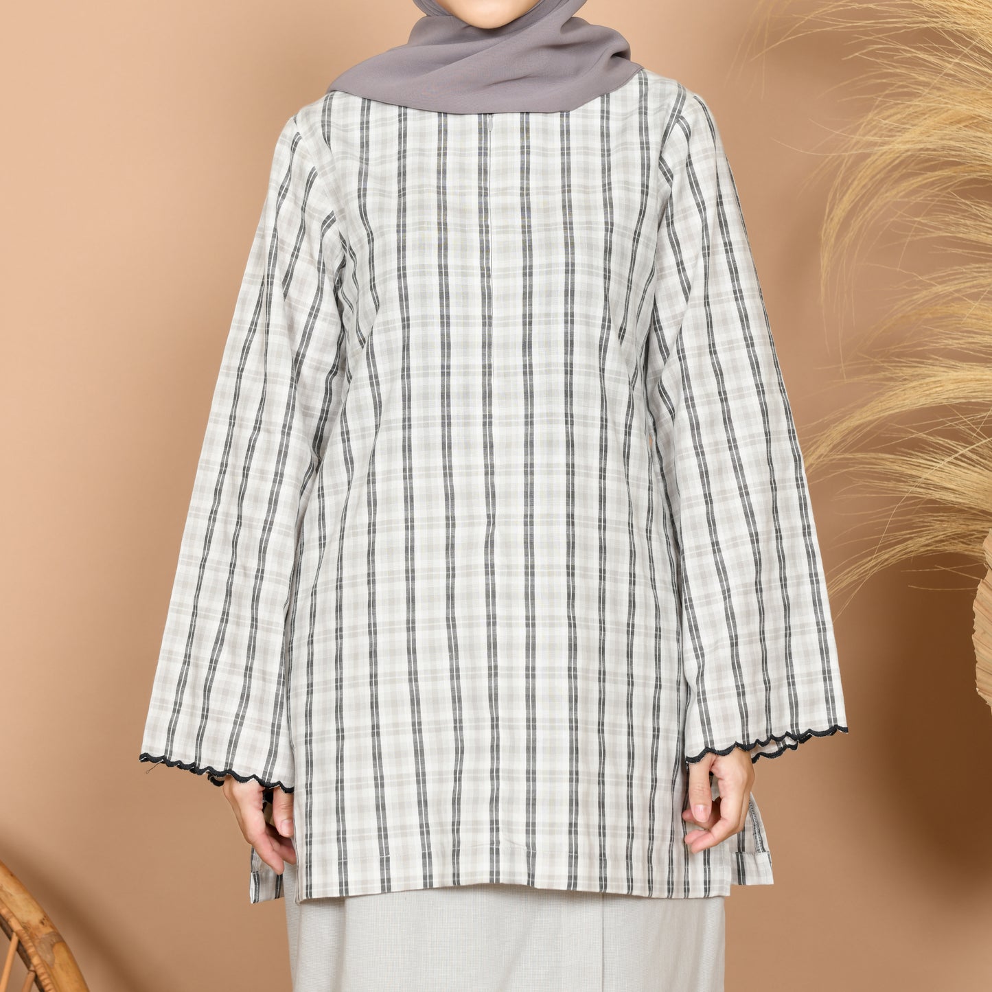 Kasih Baju Kurung (Grey)
