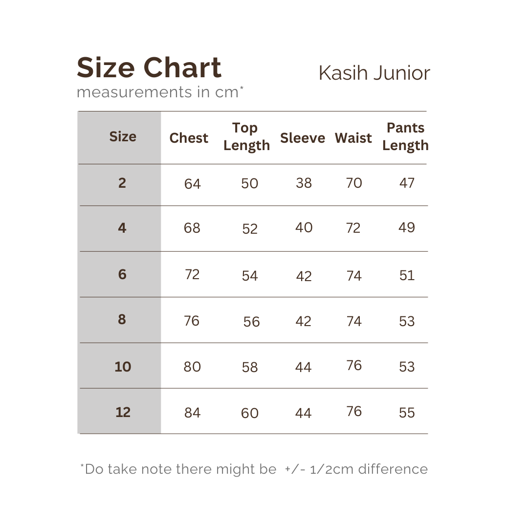 Kasih Baju Kurung Junior (Red)