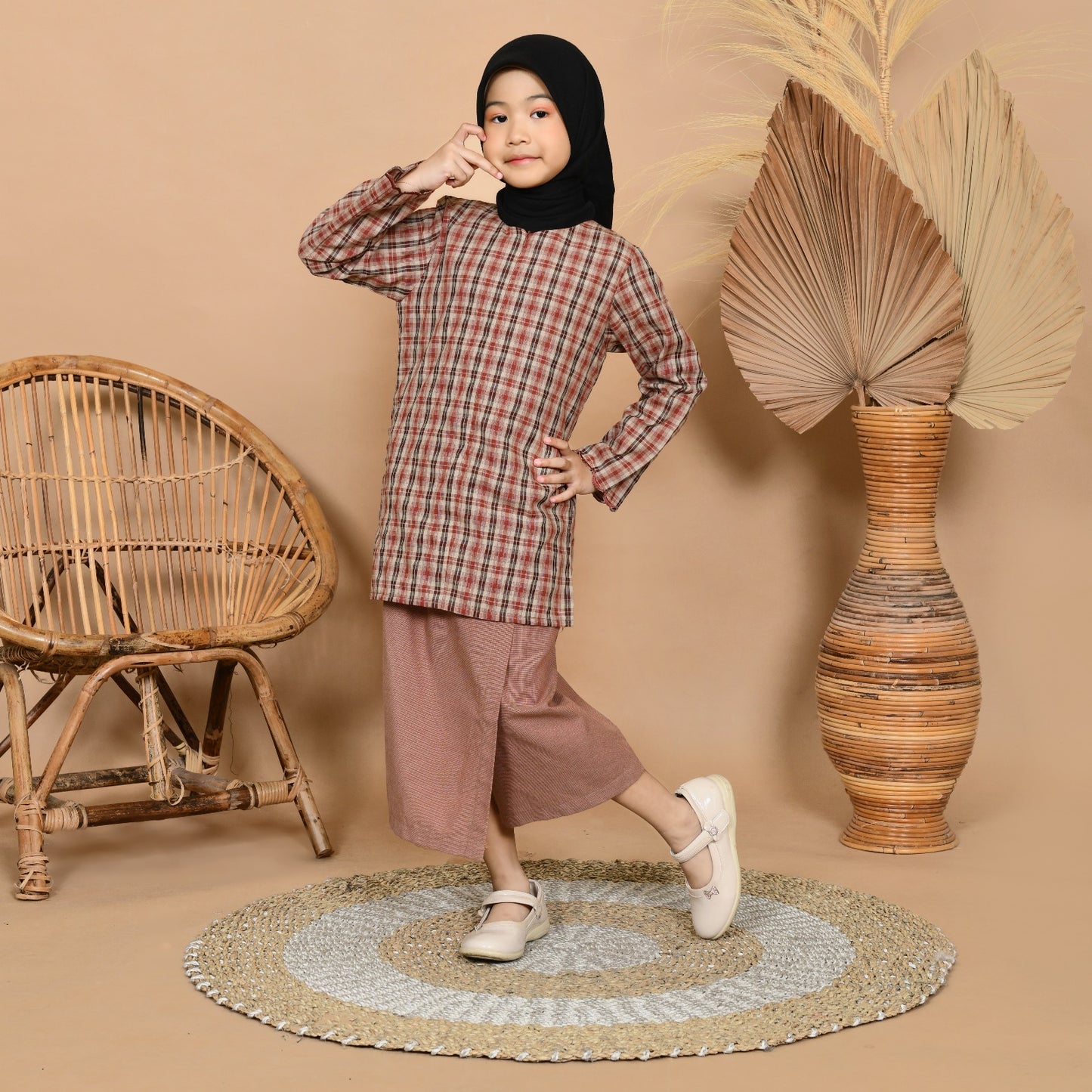 Kasih Baju Kurung Junior (Red)