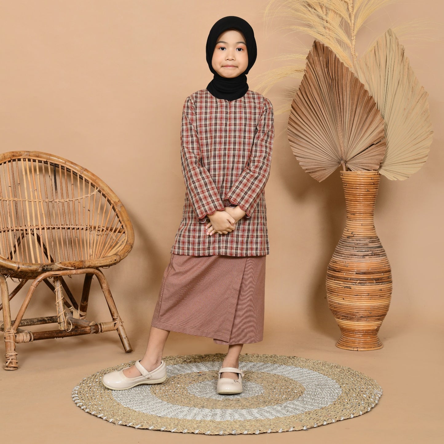 Kasih Baju Kurung Junior (Red)