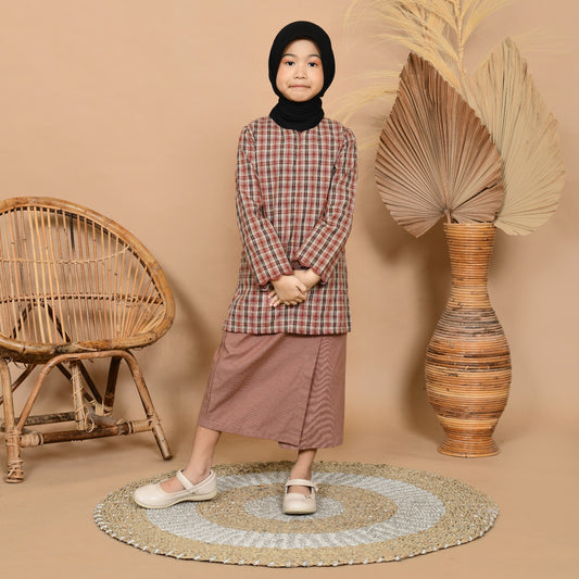 Kasih Baju Kurung Junior (Red)