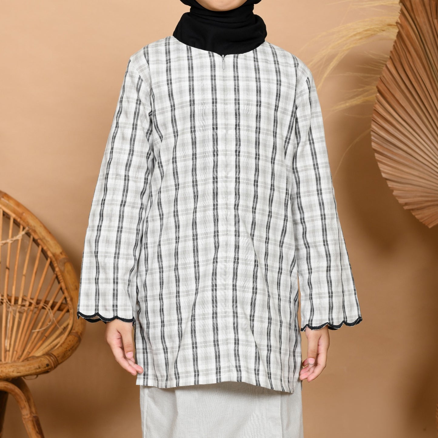 Kasih Baju Kurung Junior (Grey)
