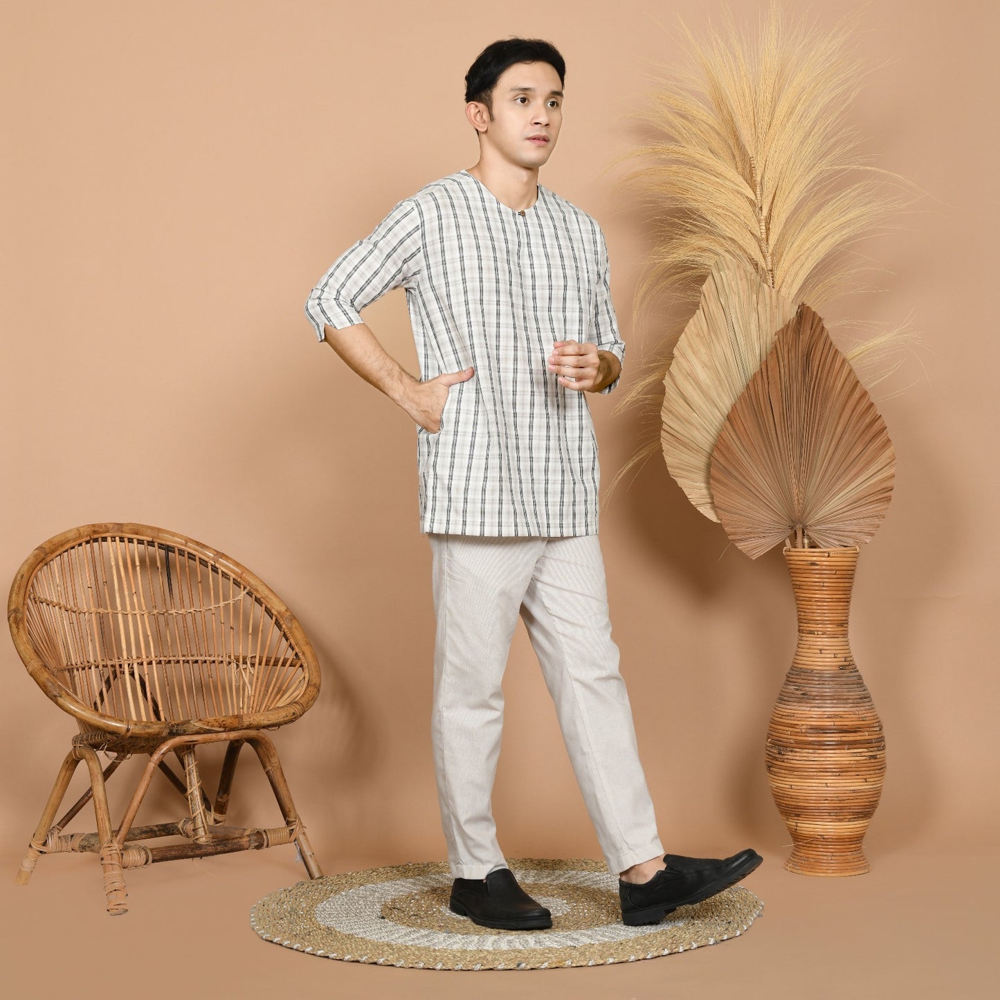 Budi Kurung Set (Grey)
