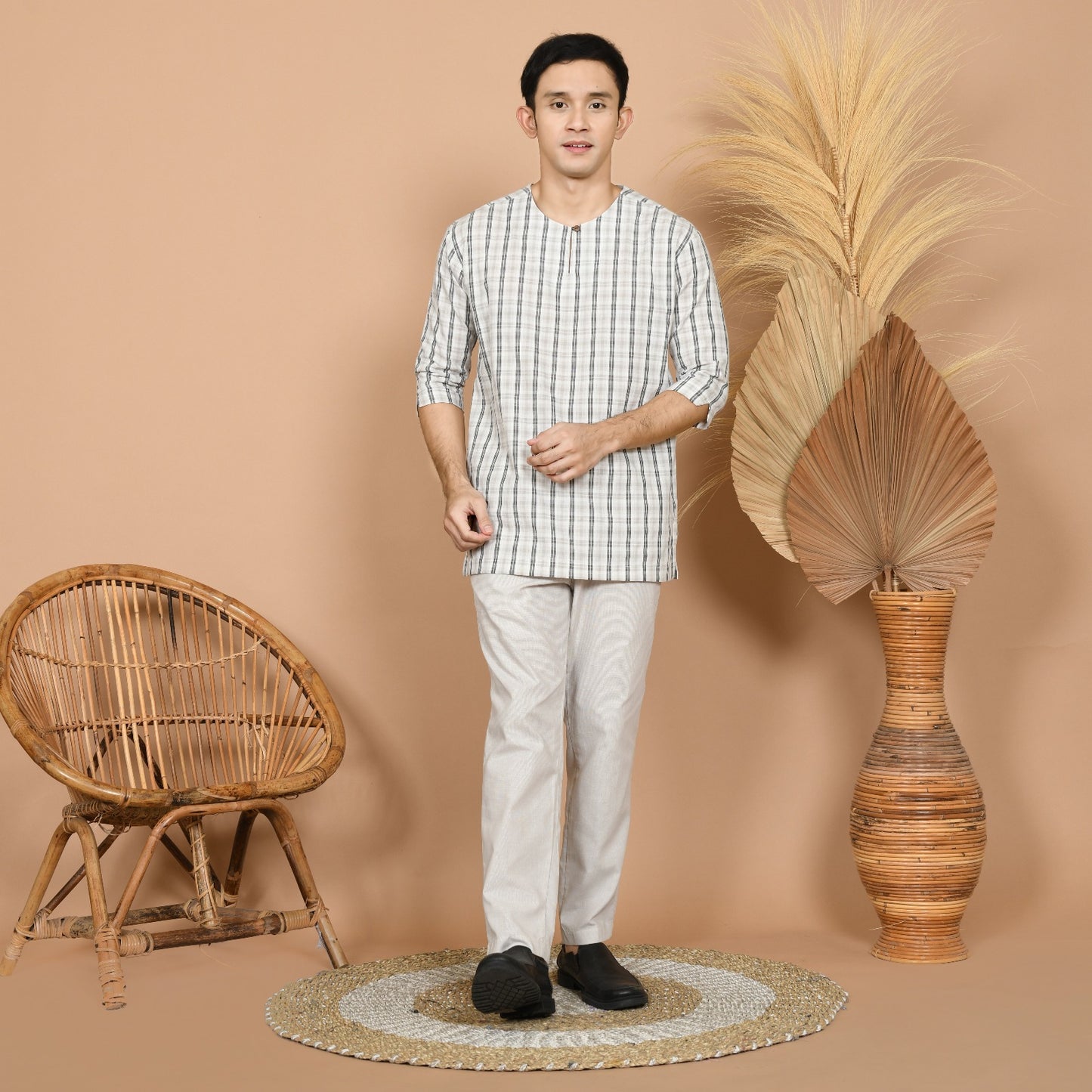 Budi Kurung Set (Grey)
