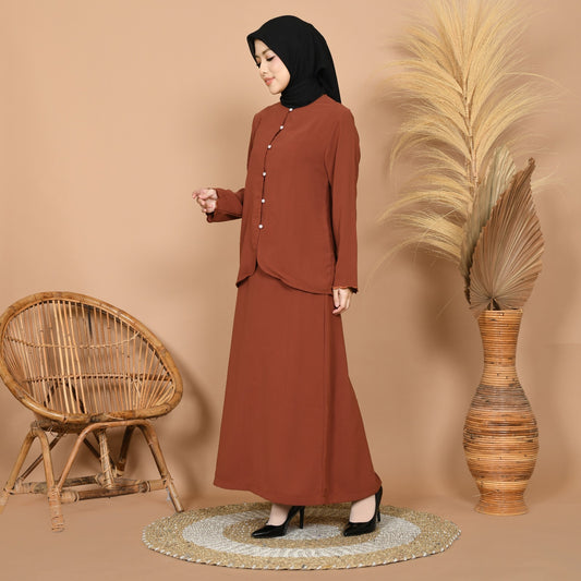 Dara Baju Kurung (Orange)