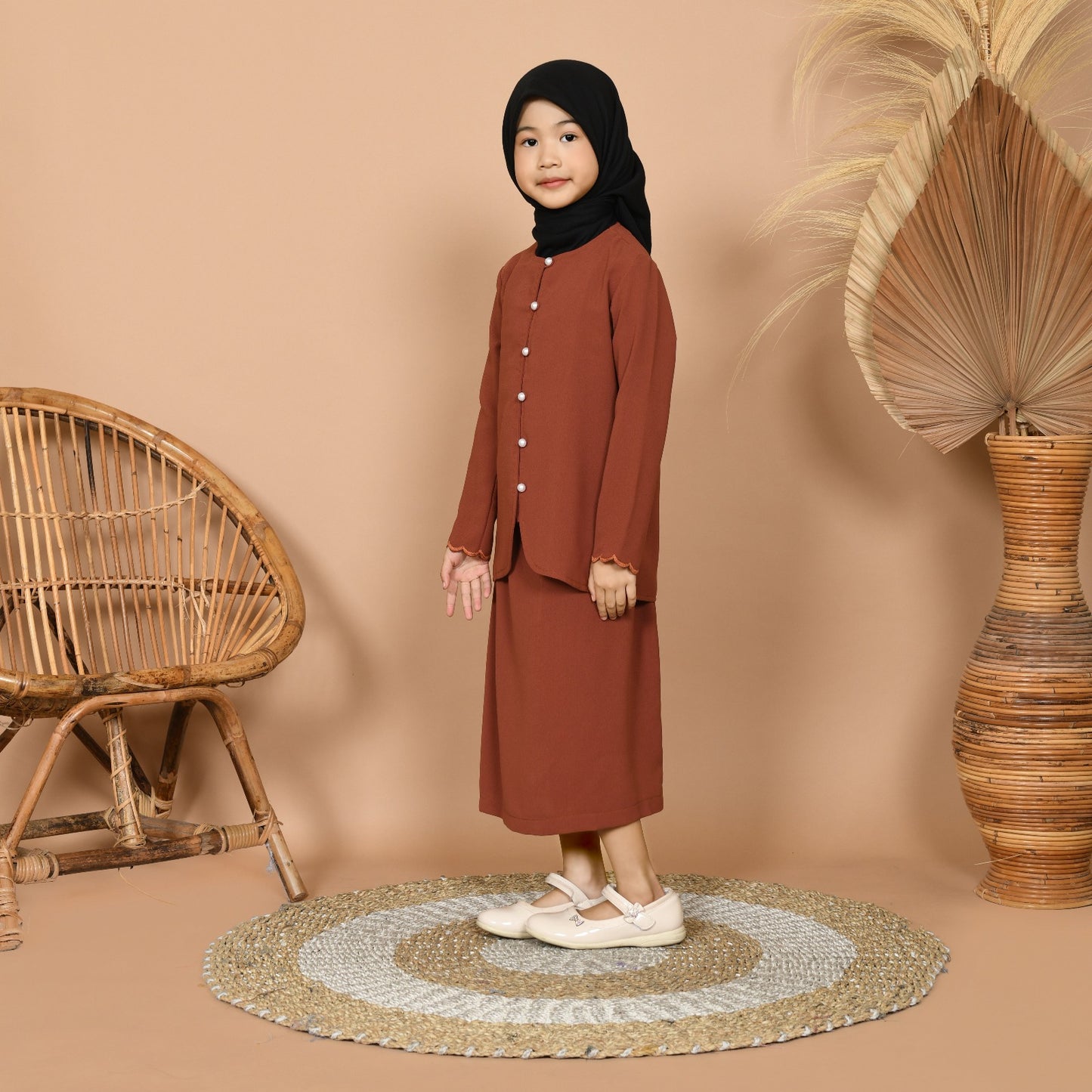 Dara Baju Kurung Junior (Orange)