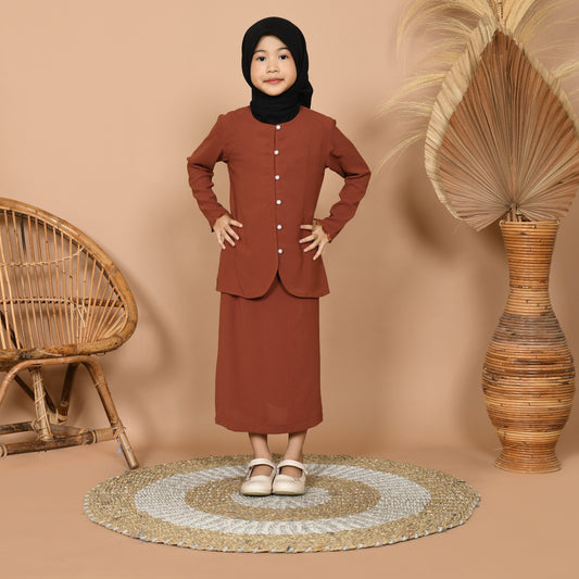 Dara Baju Kurung Junior (Orange)