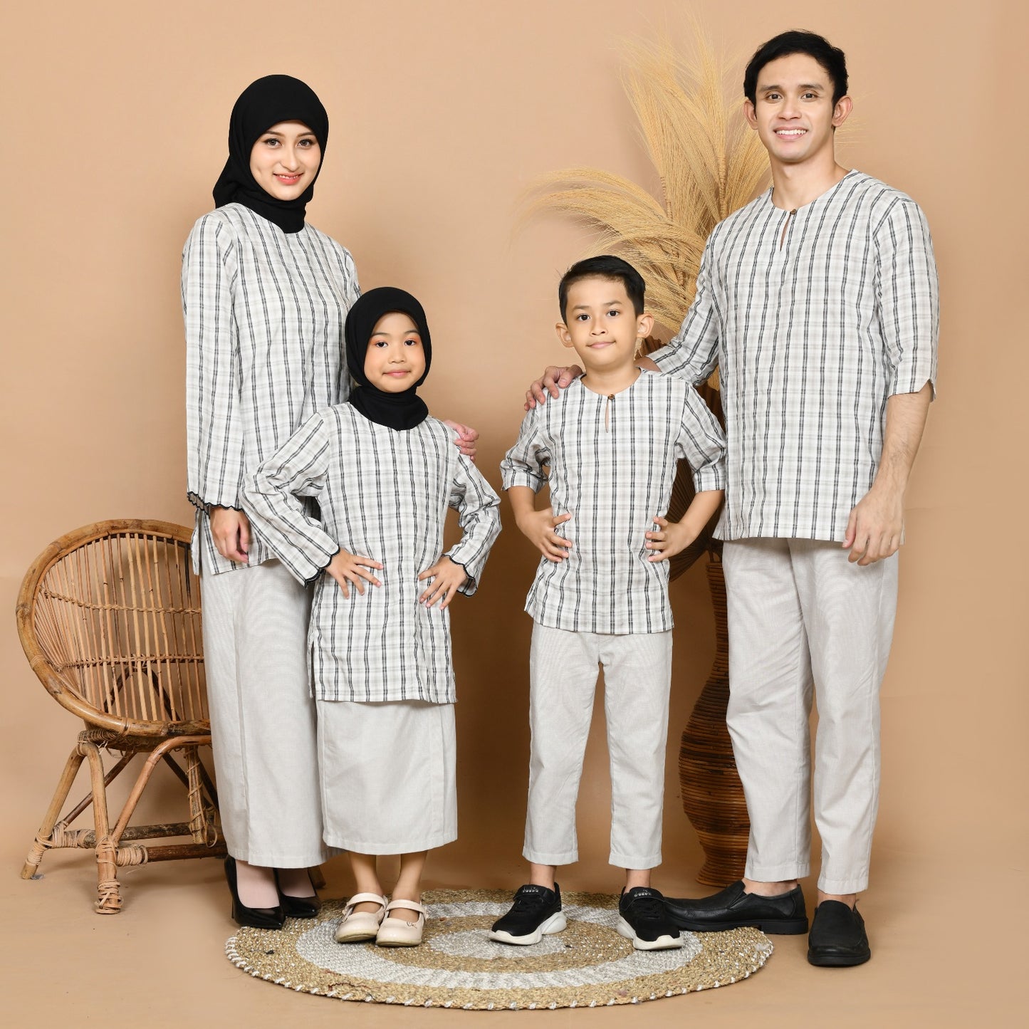 Budi Kurung Set (Grey)
