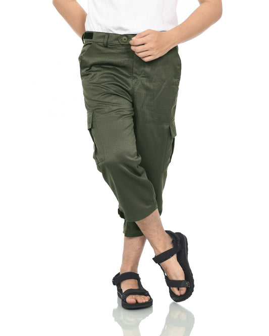 3/4 Cargo Pants (Green)