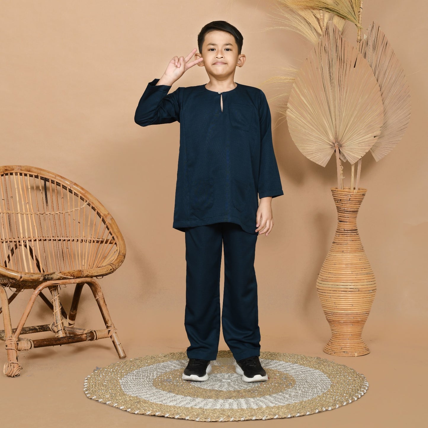 Wan Kurung Set Junior (Dark Green)