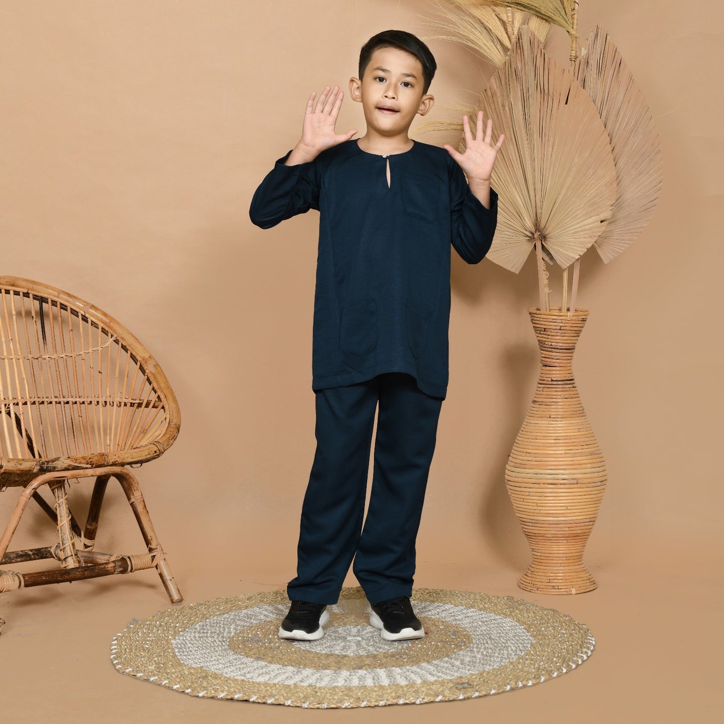 Wan Kurung Set Junior (Dark Green)