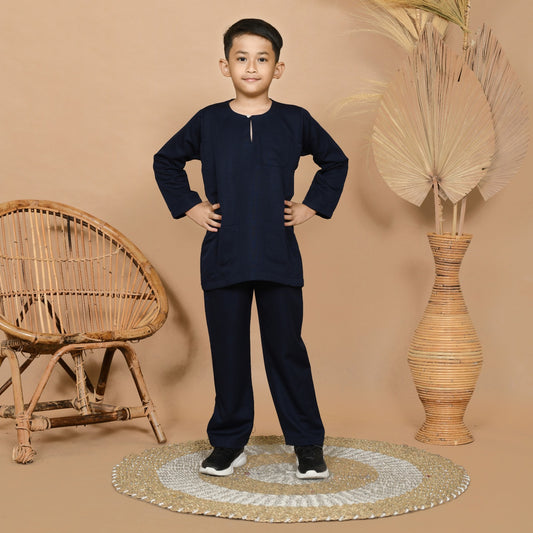 Wan Kurung Set Junior (Navy)