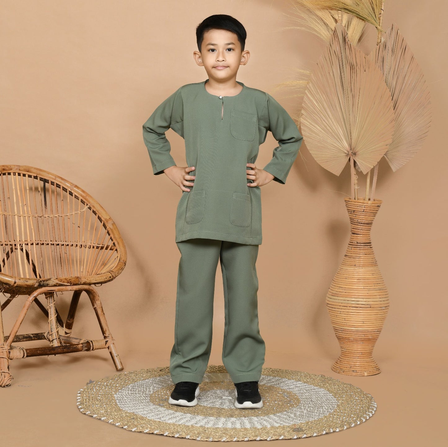 Wan Kurung Set Junior (Green)