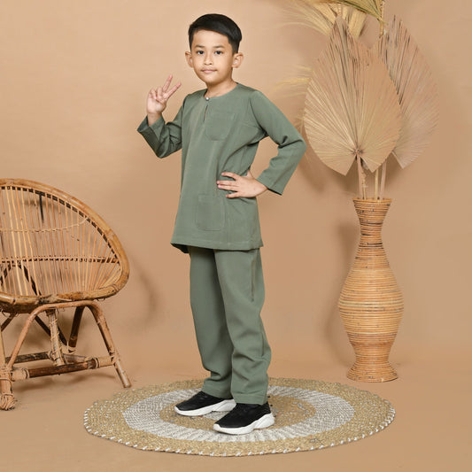 Wan Kurung Set Junior (Green)
