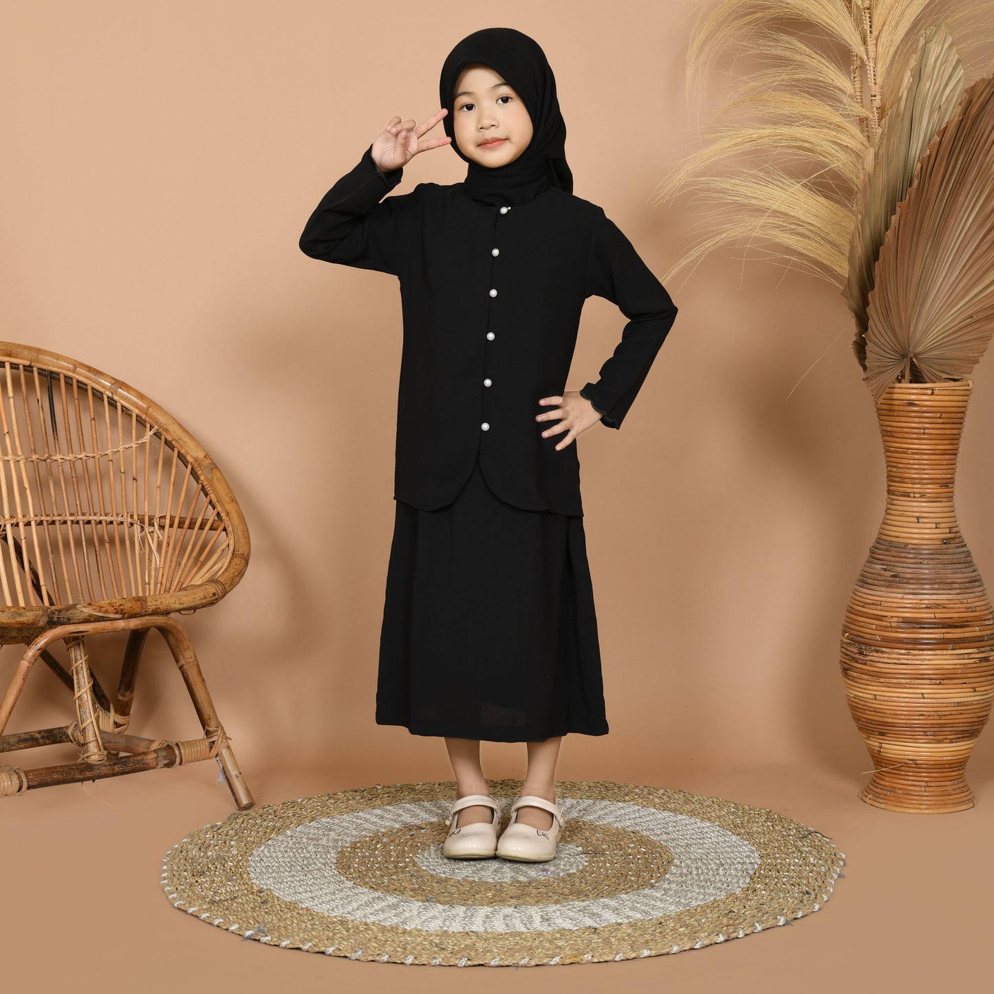 Dara Baju Kurung Junior (Black)