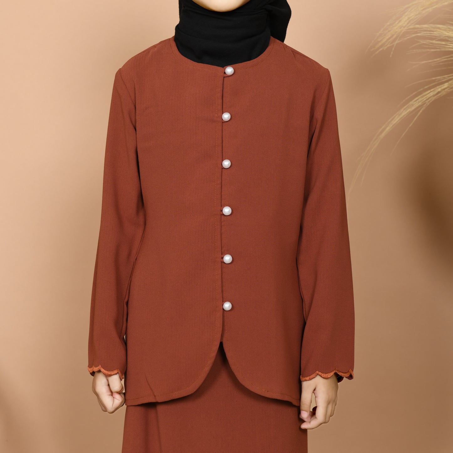 Dara Baju Kurung Junior (Orange)
