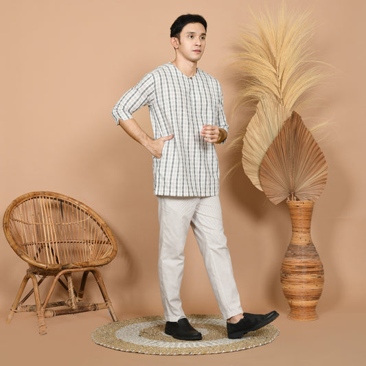 Budi Kurung Set (Grey)