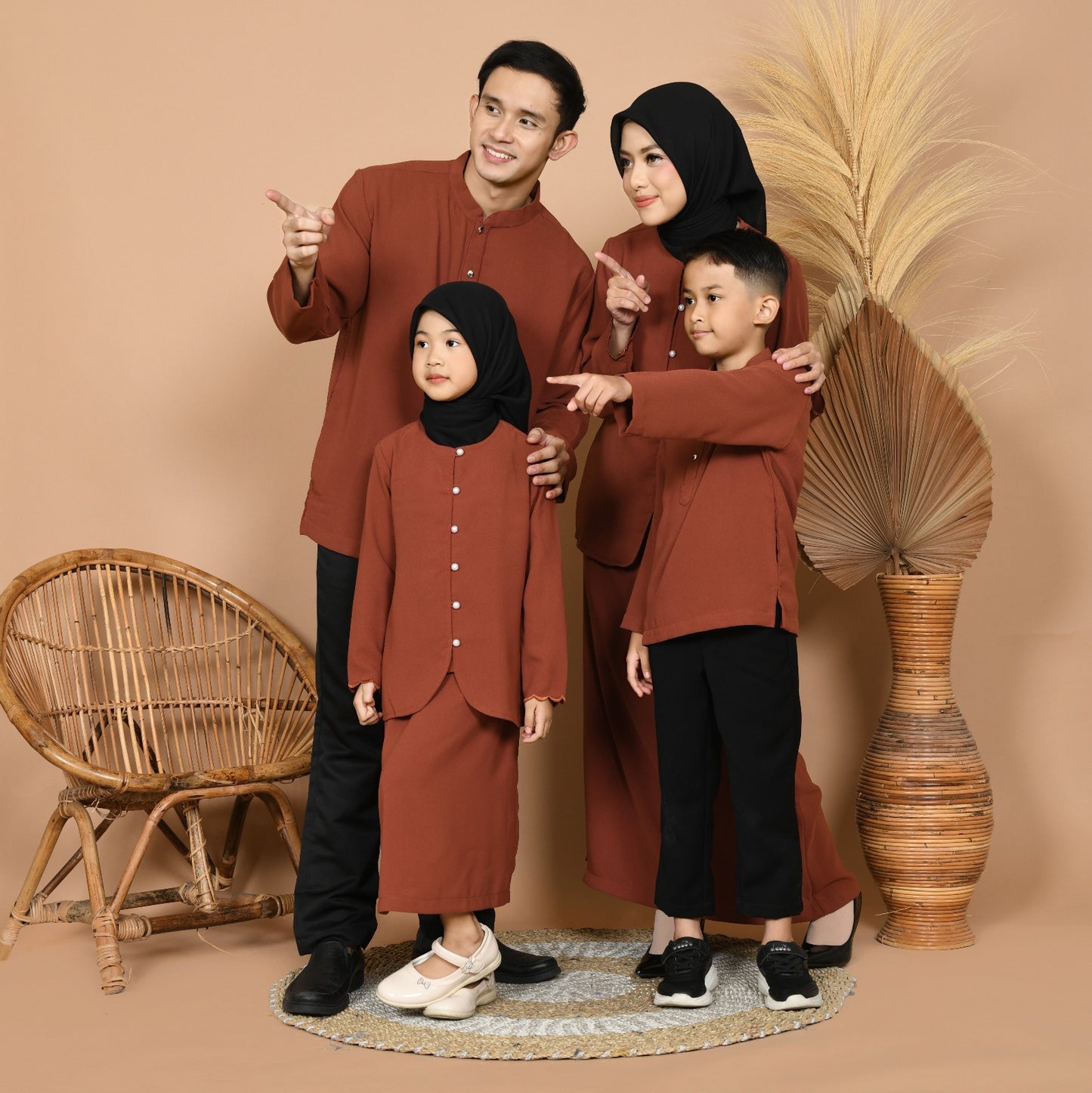 Dara Baju Kurung Junior (Orange)